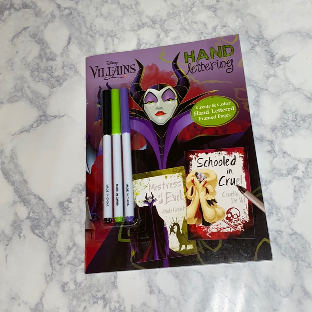 Villains Hand Letting colony page book
